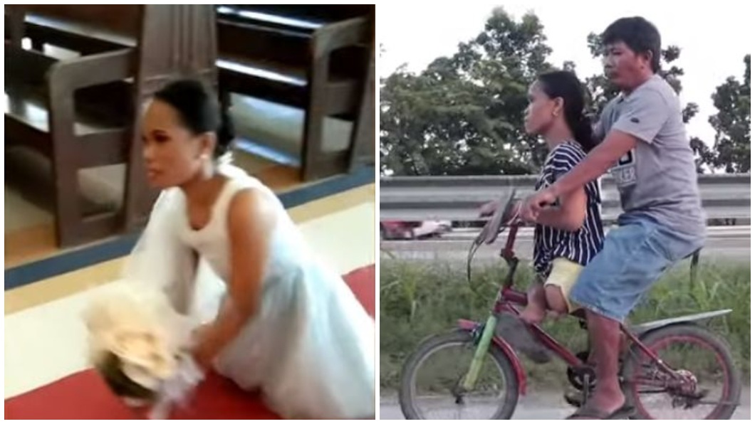 菲律賓一名女子出生就沒了雙腿，但她依舊保持樂觀，這個月和交往3年的男友結婚了。（合成圖／翻攝自YouTube）