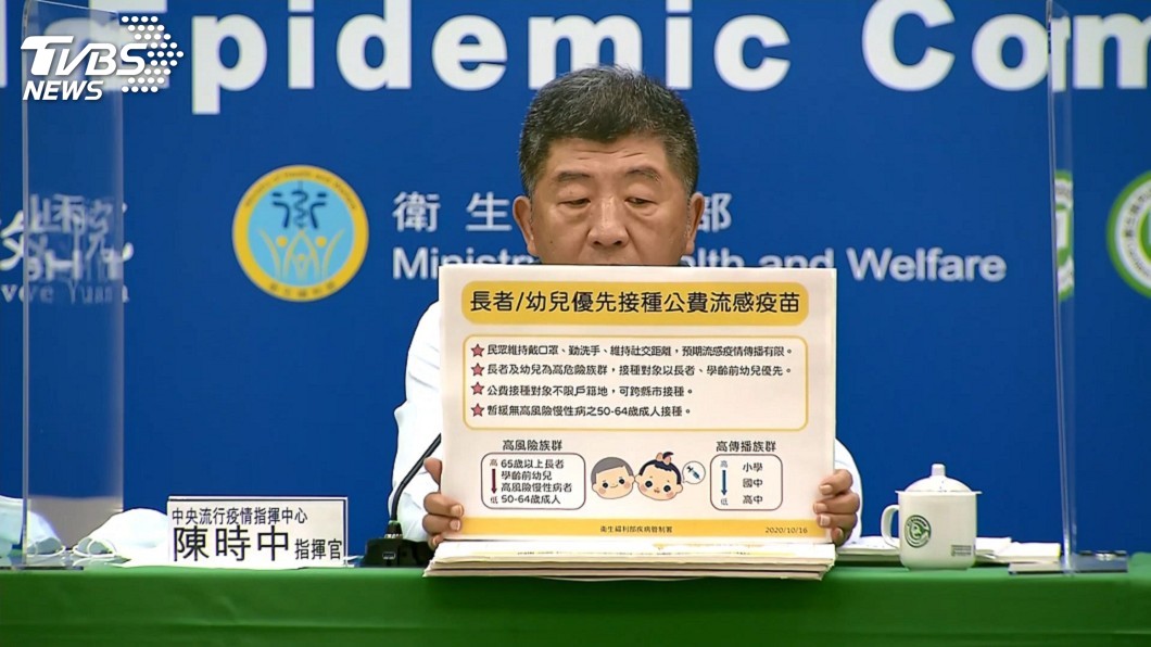 流感疫苗搶打 暫緩無高風險慢性病50至64歲接種