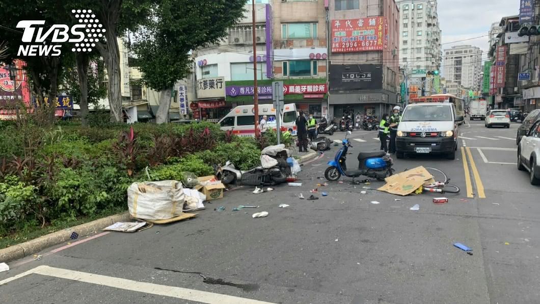 新莊連環車禍 騎單車82歲老翁命危送醫不治