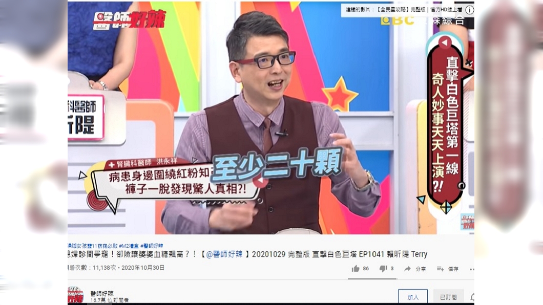 (圖/翻攝自醫師好辣YouTube)
