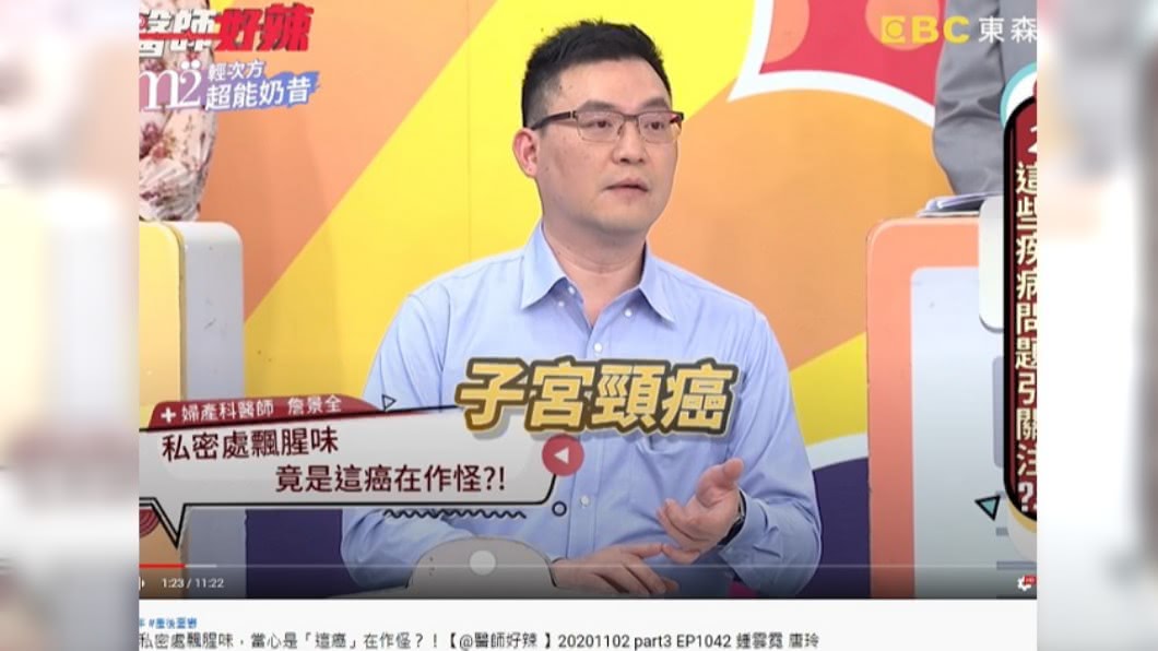 一名女子私密處飄異味,經檢查發現是子宮頸癌。(圖/翻攝自醫師好辣YouTube)