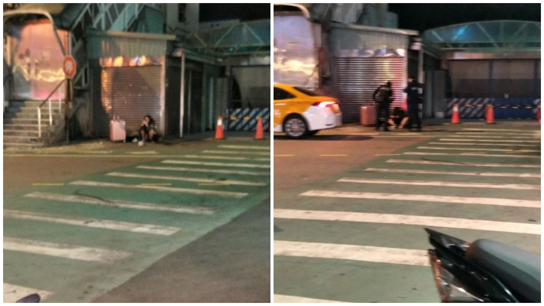 當地員警獲報後前往現場了解,並將女子帶回警局。(圖/翻攝自爆廢1公社)