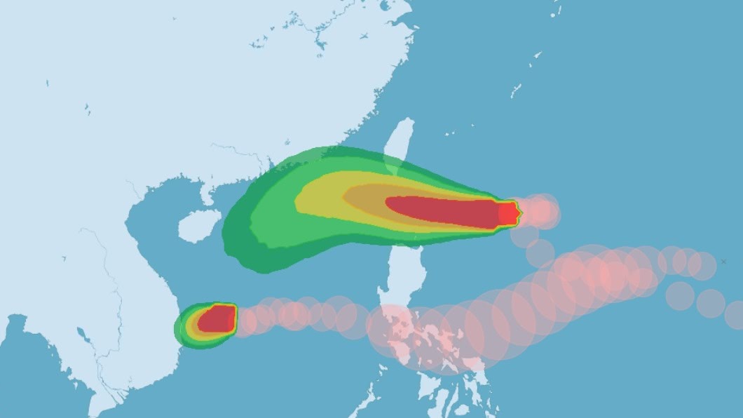 颱風閃電變胖變強最快傍晚發陸警 明對台影響最明顯