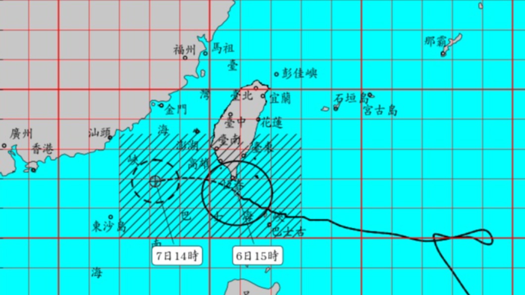 颱風閃電襲恆春 午後進入7級暴風圈風強雨驟
