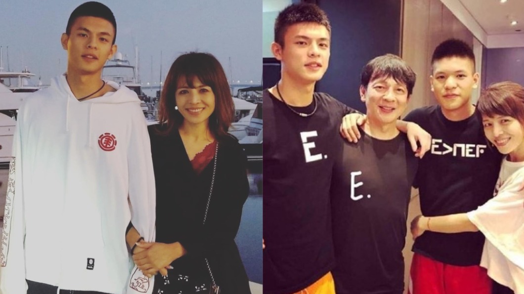 林葉亭與歌手高人傑結婚,兩個兒子都高挑帥氣。(圖/翻攝自林葉亭臉書)