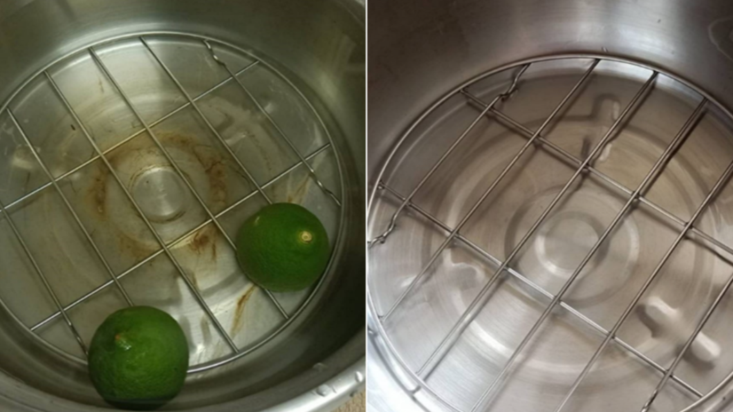 有人激推「煮檸檬」來清除電鍋水漬。（圖／翻攝自「我愛全聯-好物老實説」）