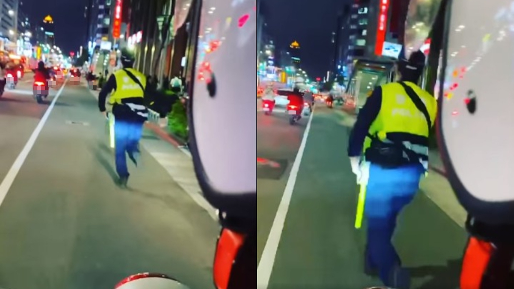 熱血哥見員警奔跑喊「上車！」追逐違規民眾　結局讚爆