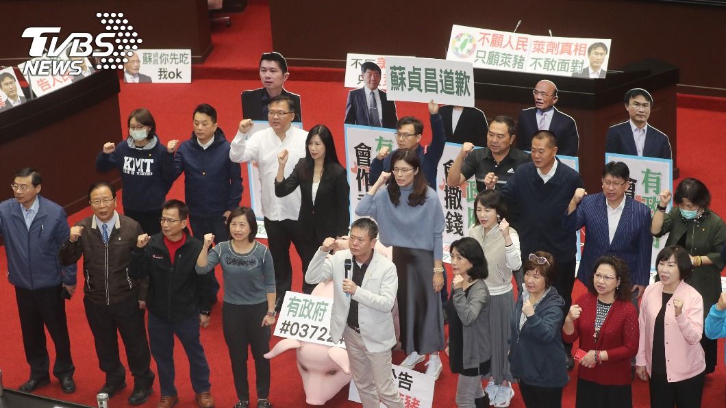 藍委9度杯葛蘇貞昌施政報告　朝野為美豬議題互批