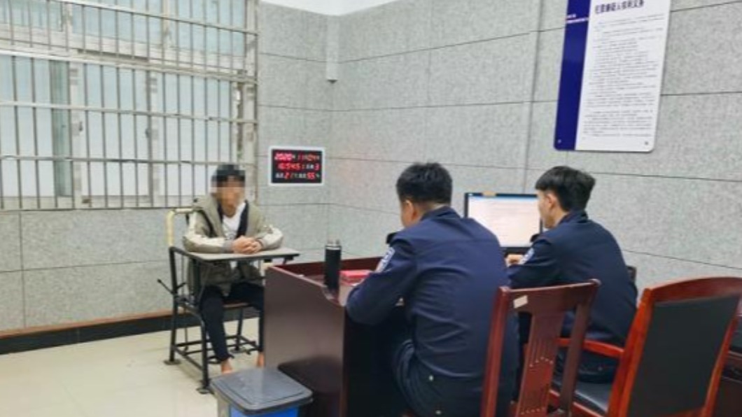 警方循線逮到男子。(圖/翻攝自中國寧波網)