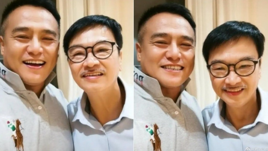 吳孟達和張永剛合照。(圖/翻攝自微博)