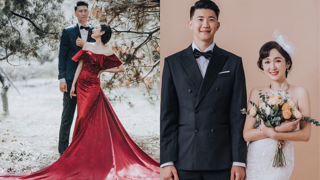 李美萱日前宣布結婚喜訊,公開浪漫婚紗照。(圖/翻攝自李美萱臉書)