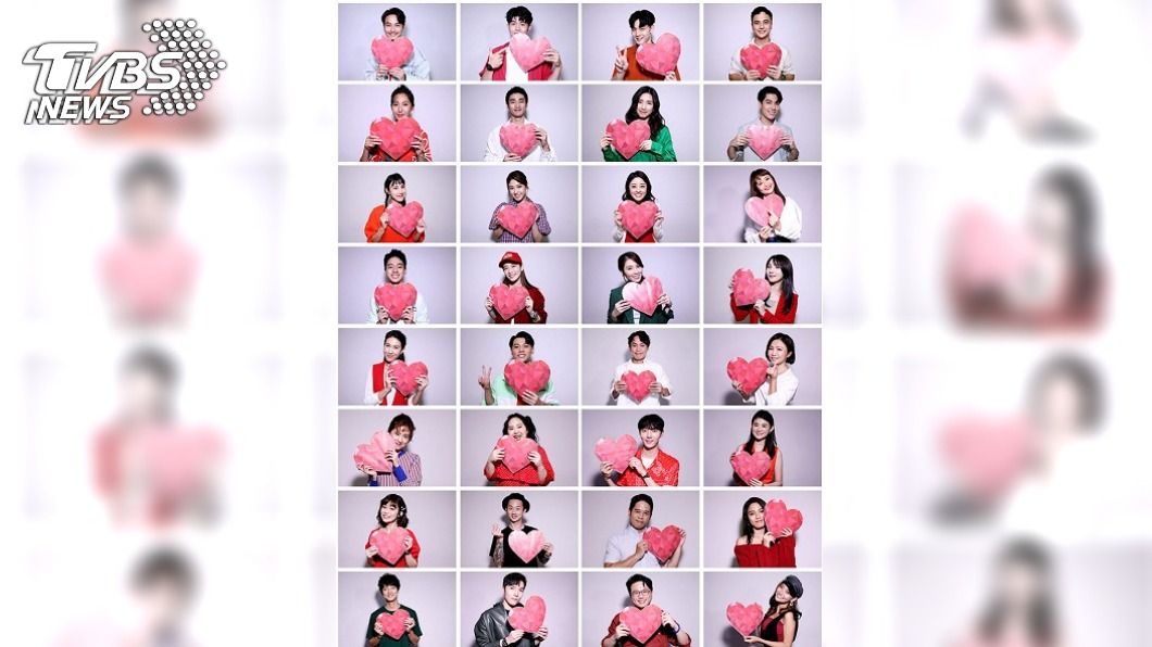 《愛無限》由TVBS旗下32組藝人和專家攜手演唱。(圖/TVBS)