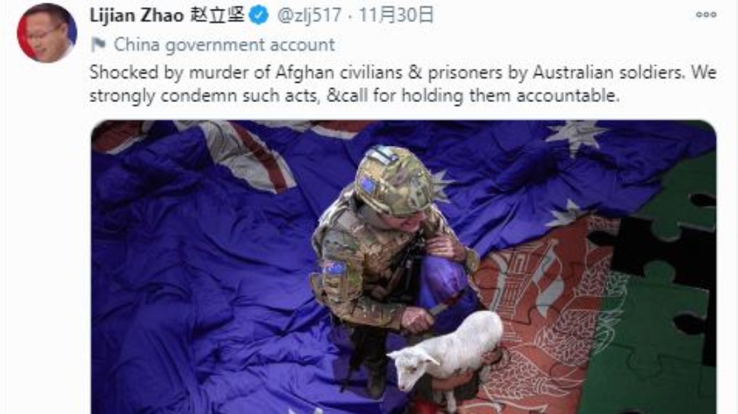 趙立堅用假圖批評澳洲軍人 加拿大加入譴責行列