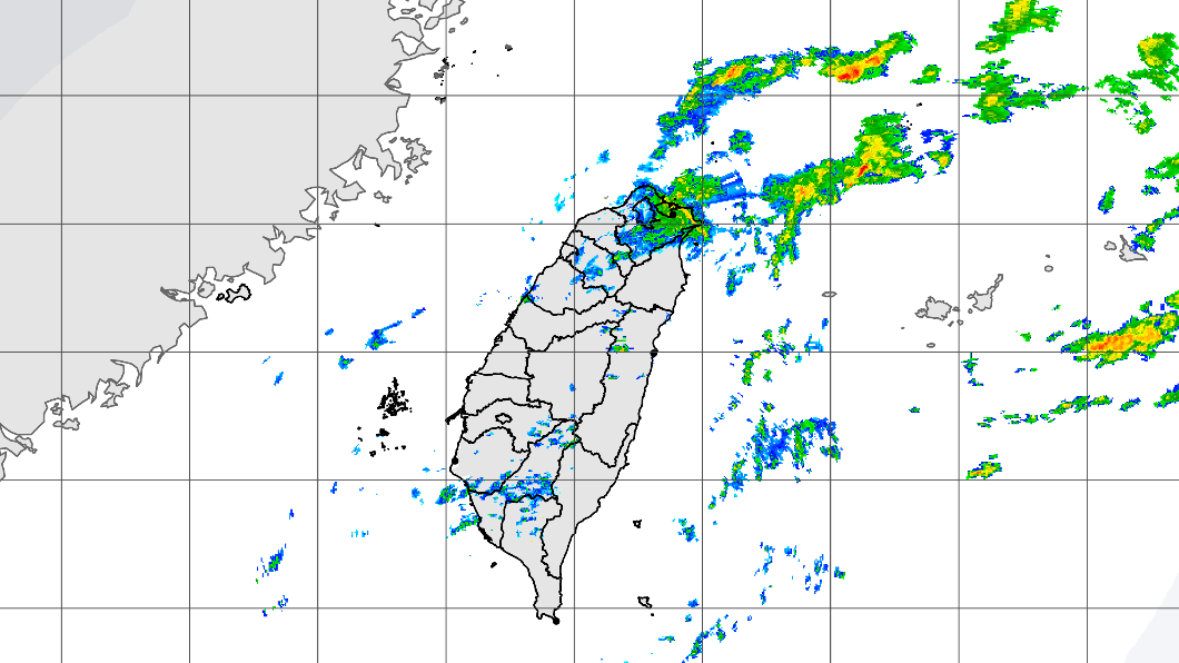 雷達回波圖。（圖／氣象局）