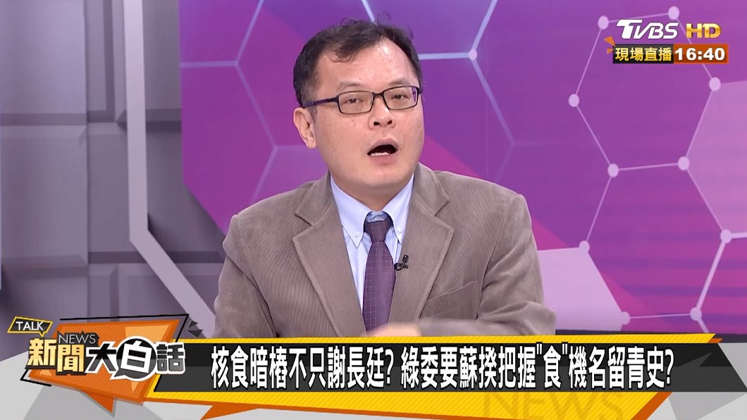 陳揮文認為謝長廷下一步要選行政院長。(圖/TVBS)
