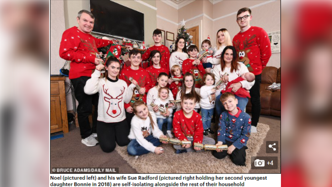 英國雷福德夫婦每年都會聚一起過耶誕節。(圖/翻攝自《dailymail》)
