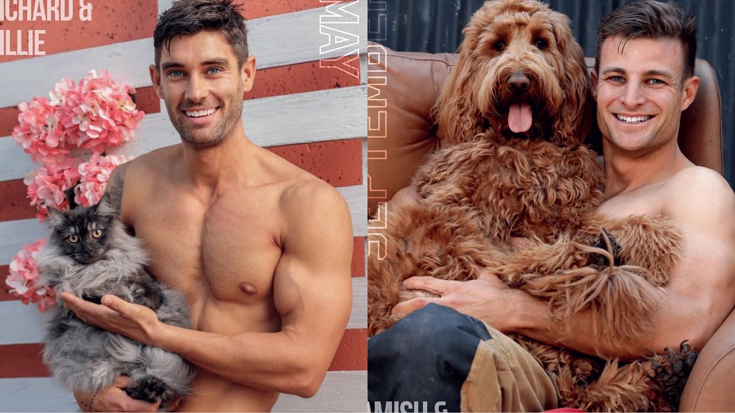澳洲消防隊猛男月曆。(圖/翻攝自Australian Firefighters Calendar臉書)