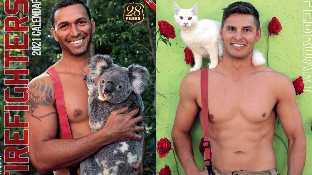 澳洲消防隊猛男月曆。(圖/翻攝自Australian Firefighters Calendar臉書)