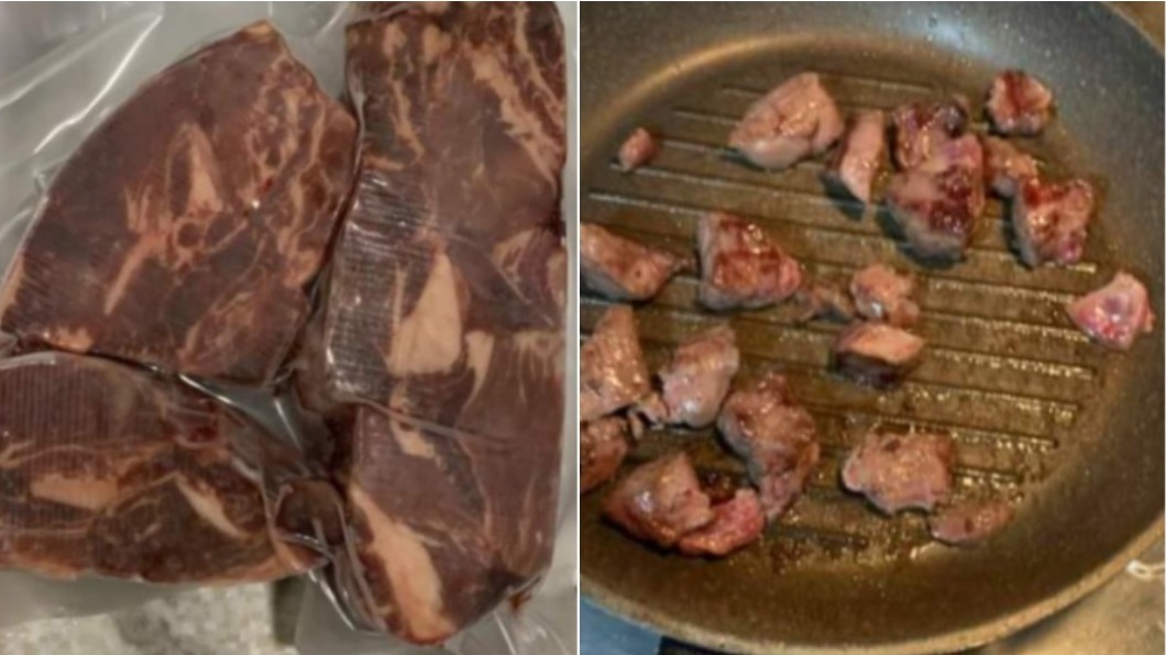買到重組肉?「牛排」一煎分解 網秒打臉:看清楚