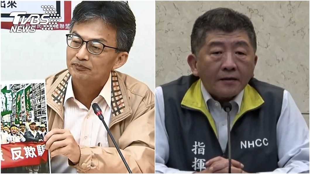 反萊豬醫師蘇偉碩（左）、衛福部長陳時中（右）。（圖／TVBS資料畫面）