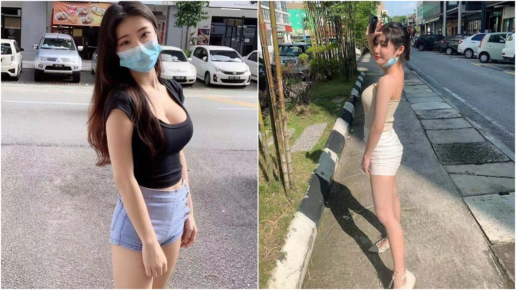 網傳確診廣達集團女員工照片,被證實是馬來西亞網紅妃妃。(圖/翻攝自網路)