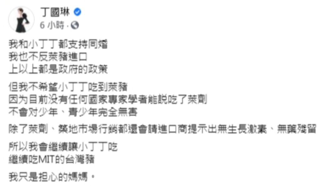 (圖/翻攝自丁國琳臉書)