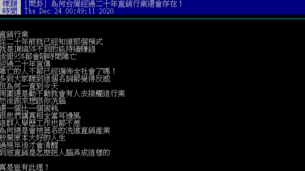 網友上網發文尋求解惑。(圖/翻攝自PTT)