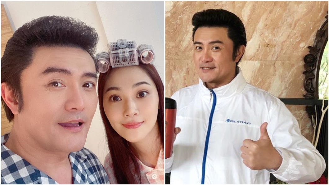 李㼈自爆會將老婆壓在床上狂親。(圖/翻攝自李㼈家婕333臉書、李㼈臉書)