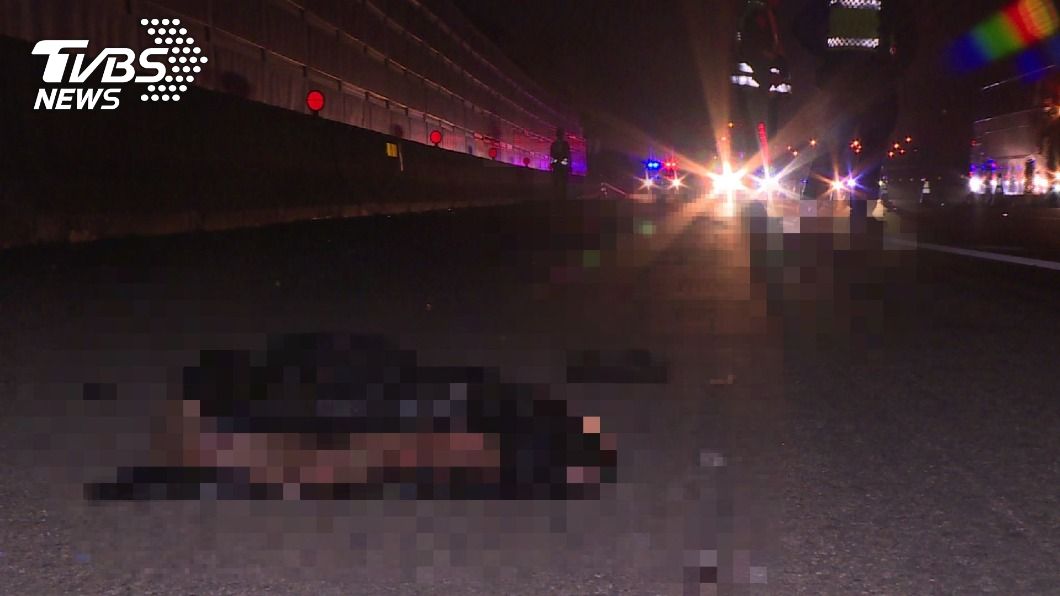 悚!男騎士凌晨闖國1慘死 屍塊遍布車道