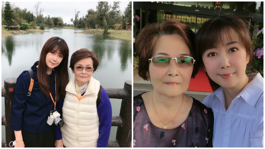 日前剛過生日的孟庭葦,分享和母親的合照,不少網友和歌迷直呼:幾乎沒變。(合成圖/翻攝自微博)