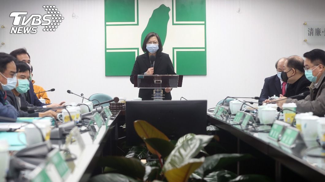 蔡英文發表年終談話感謝國人。（圖／中央社）