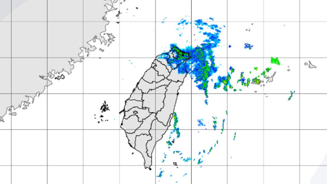 雷達回波圖。（圖／中央氣象局）