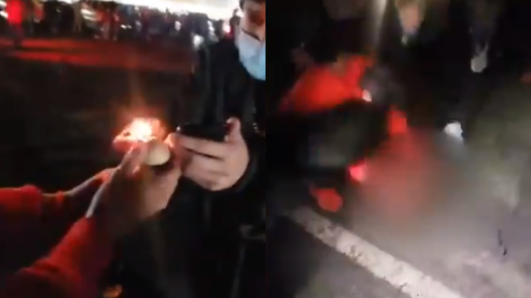 少年燃放煙火爆炸「雙手秒噴飛」 驚悚瞬間曝光