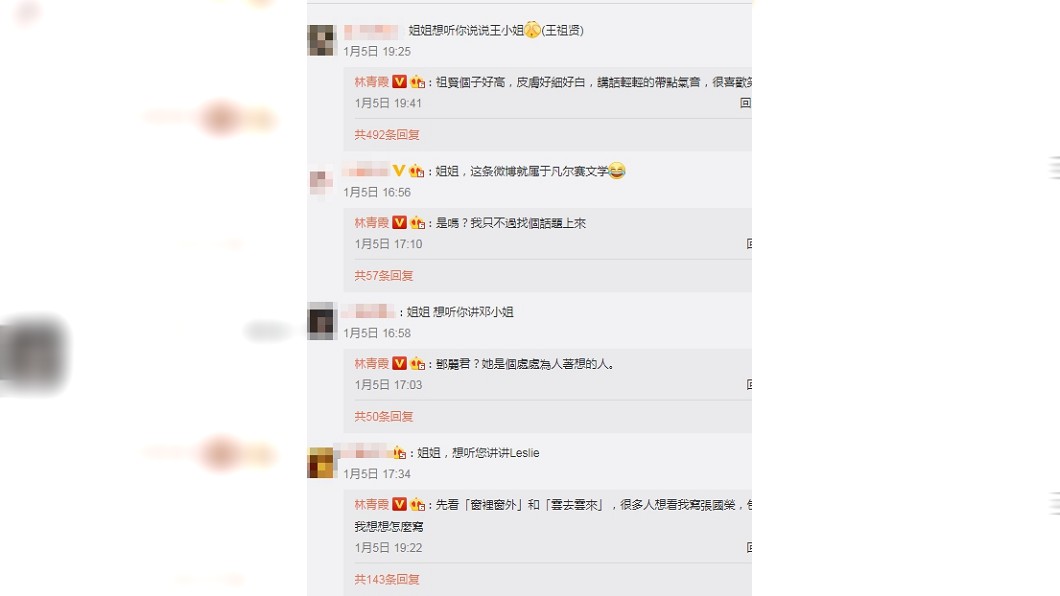 (圖/翻攝自林青霞微博)