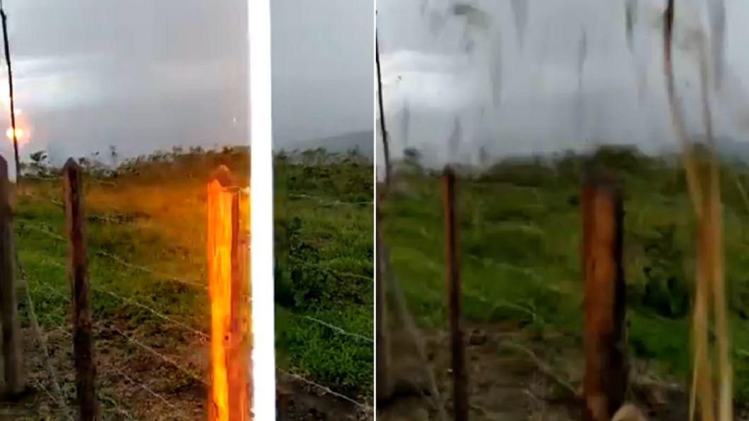 藍天白雲突變陰 男掏手機狂拍…下秒「落雷狠劈」險沒命