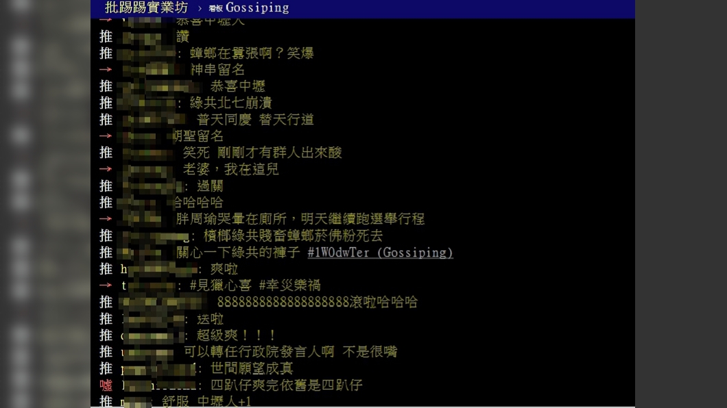 網友討論王浩宇罷免案結果。(圖/翻攝自PTT)