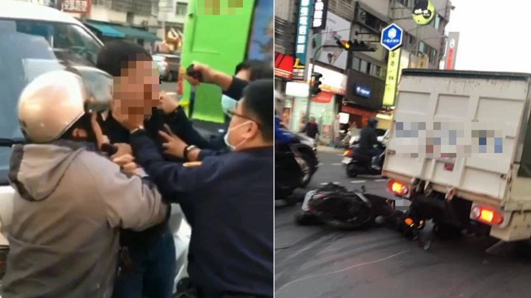 台中爸挑釁「撞我啊!」 貨車下秒暴衝輾壓1家4口