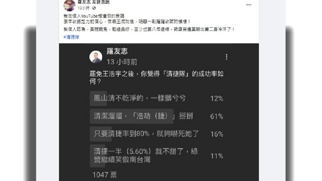 (圖/翻攝自羅友志臉書)