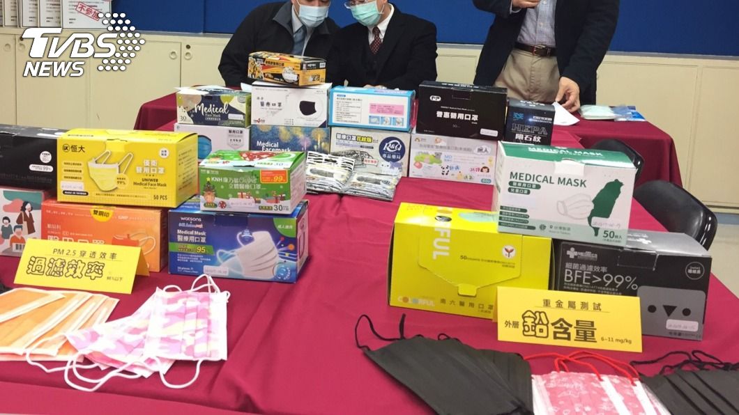 驗20件口罩3件含鉛卻難稱不合格 消基會籲訂標準