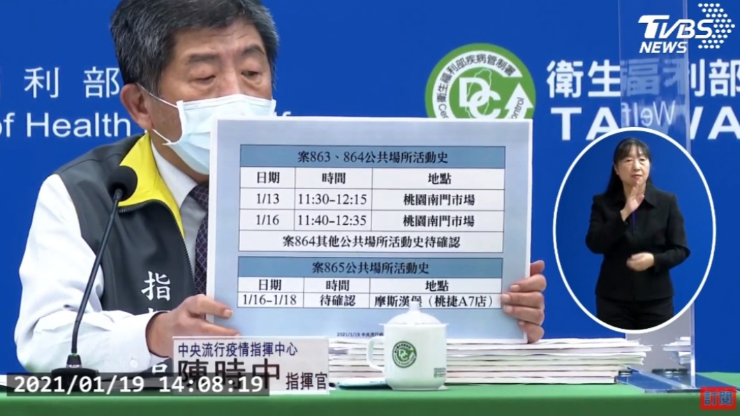 指揮官陳時中公布疫調。(圖/TVBS)