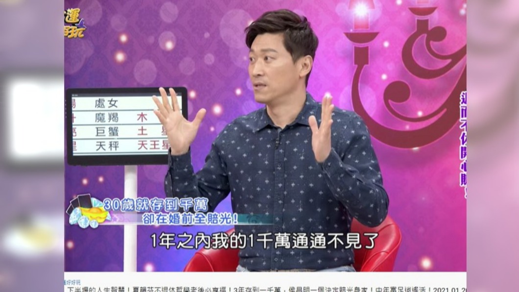 侯昌明在1年內損失千萬。（圖／翻攝自命運好好玩YouTube）