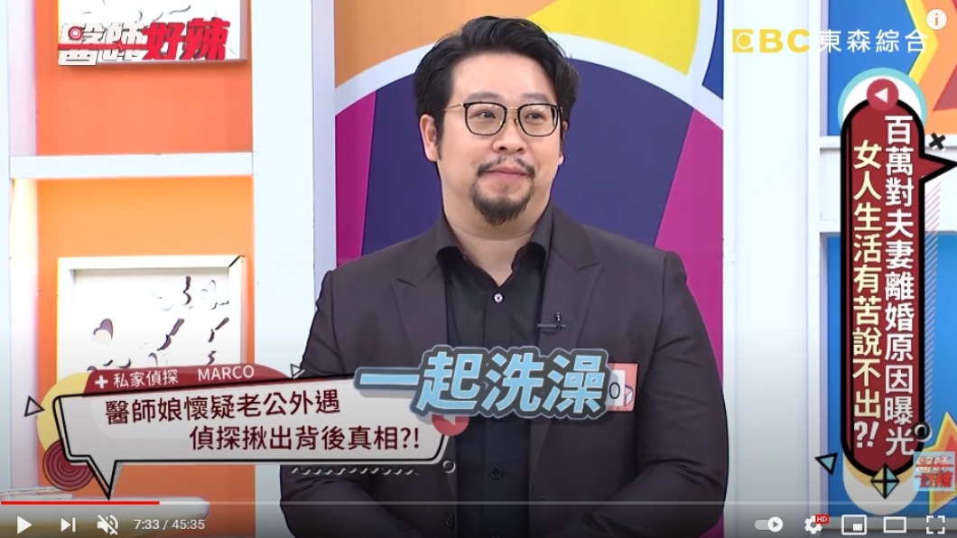 偵探發現案例的丈夫與男子共浴。(圖/翻攝自《醫師好辣》Youtube)
