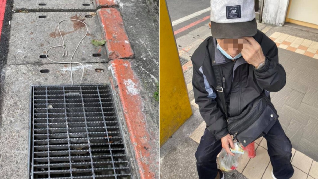 路旁繩子害慘摔! 8旬翁「額頭撞破」噴血趴地
