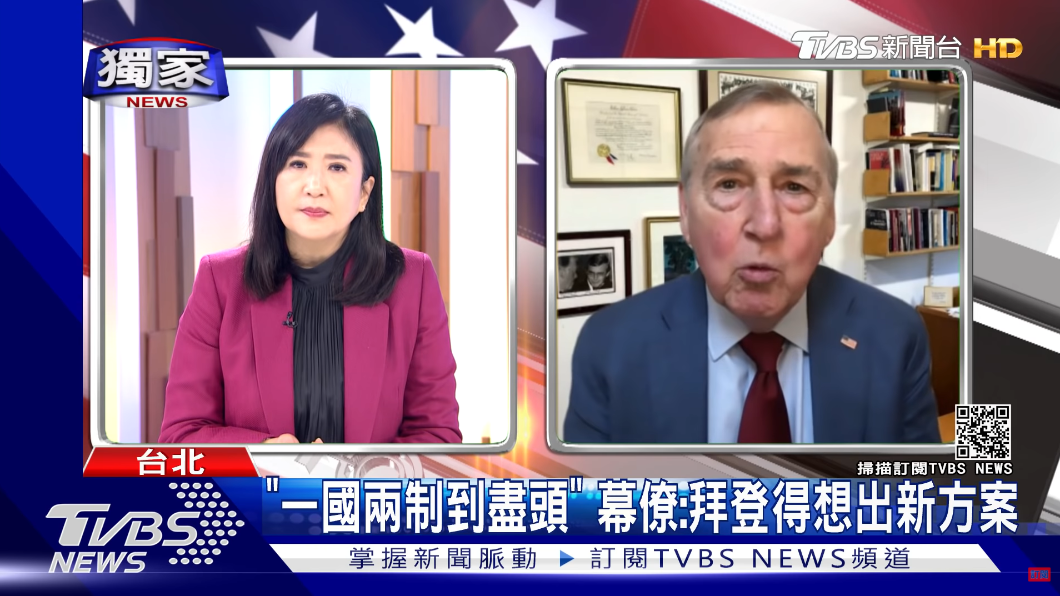 艾利森接受《TVBS Focus全球新聞》獨家專訪。(圖/TVBS)