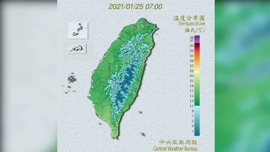 各地今明兩日天氣穩定。(圖/中央氣象局)