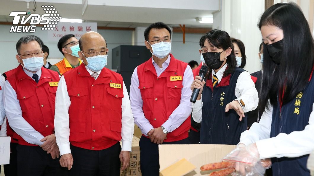 春節郵包高峰 蘇貞昌籲全民防堵非洲豬瘟入侵