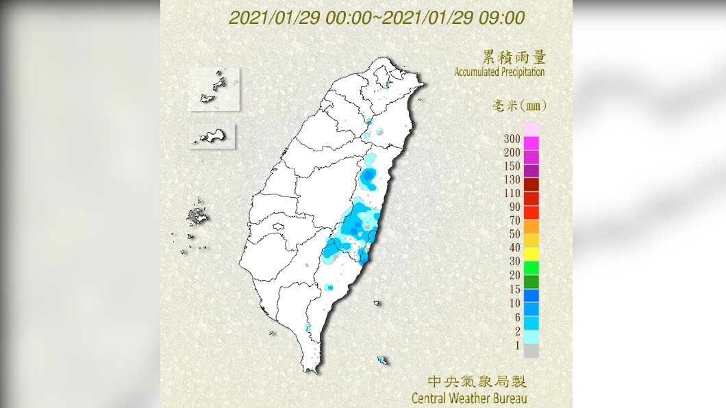今日各地天氣轉乾。（圖／中央氣象局）