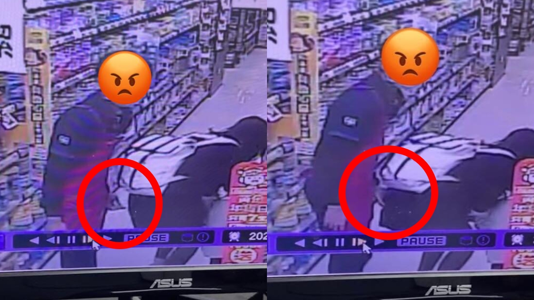 婦彎腰購物慘被摸臀 超市店員噁伸鹹豬手全被拍
