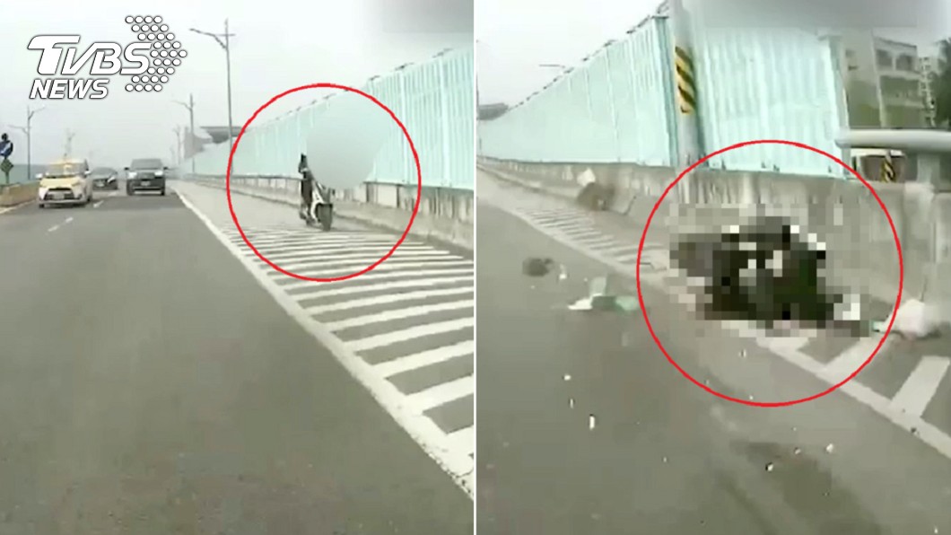 紙箱害慘摔！女大生遭砂石車輾斃　現場噴濺紅液體