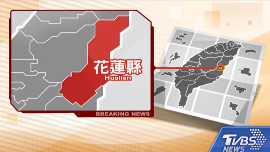 花蓮砂石車翻落邊坡 車頭扭曲變形2人傷重急送醫